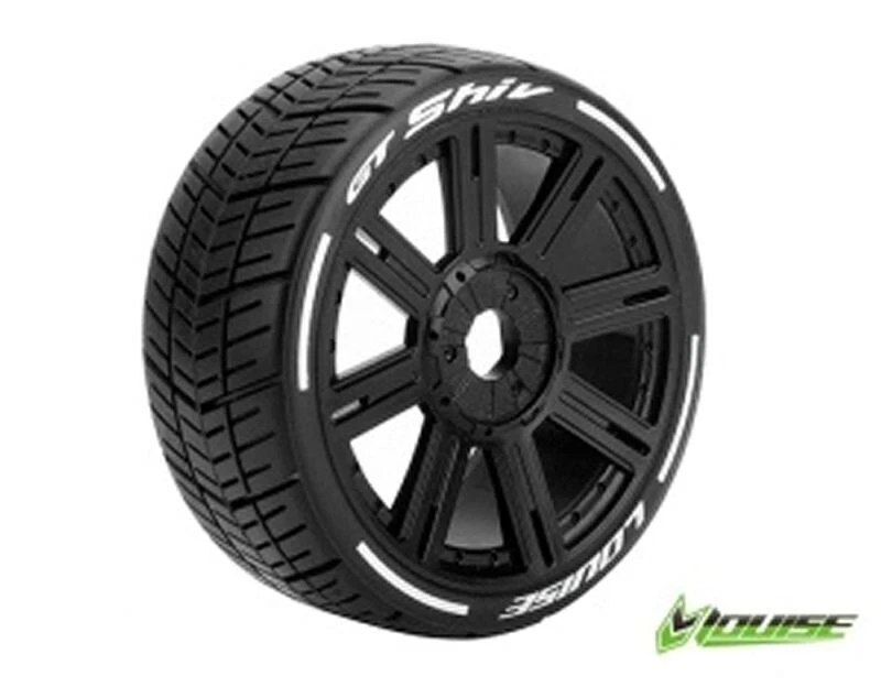 Louise GT-SHIV 1/8 Buggy Reifen Soft auf Felge schwarz 17mm - LOUT3284SB - Bild 1 von 1