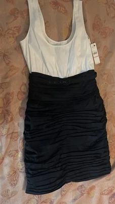 Laundry by Shelli Segal Dress NWT Size 6 Black White Sleeveless Sheath ￼$225 - Image 1 of 4