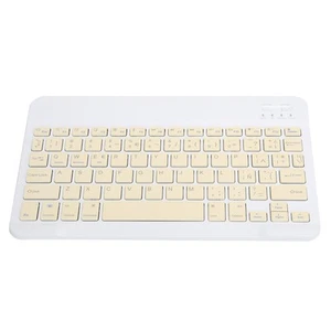 Yellow Portable Mini Wireless BT Keyboard Spanish For /// - Afbeelding 1 van 23