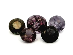 1.24Ct 5 PCS GORGEOUS ! UNTREATED GREEN TO RED PINK COLOR CHANGE GARNET - Picture 1 of 7