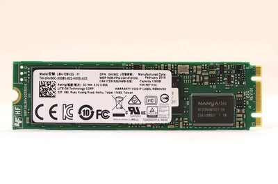 Dell L8H-128V2G-11 128GB 6Gb/s M.2 2280 MLC SATA Internal SSD Dell P/N: 0HV90C - Image 1 of 2