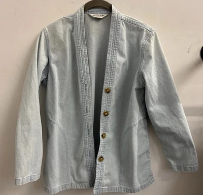 Chaqueta Blazer Vaquera Orvis De Colección Para Mujer Pequeña Ropa de Trabajo Grunge Años 90 Ropa de Calle Foto 1 de 4