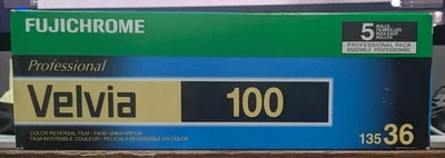 FUJI Fujifilm Velvia 100 36exp 135 35mm [5Rolls] [Expired=2019/03] - Image 1 of 4