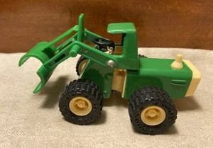 Vintage Buddy L Green Metal Front End Log Loader Farm Tractor Toy Truck - Picture 1 of 7
