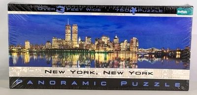Puzzle panorámico Buffalo Games New York City 750 piezas torres gemelas horizonte de Nueva York nuevo en caja Foto 1 de 3