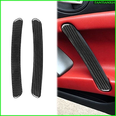 Manija de puerta de fibra de carbono real reposabrazos panel moldura para Mitsubishi Eclipse 2006-12 Foto 1 de 4