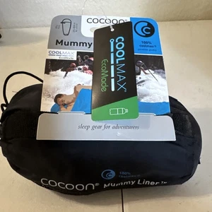 COCOON Premium 100% Coolmax Mummy Liner 86” X 32” 9 Oz New - Picture 1 of 9