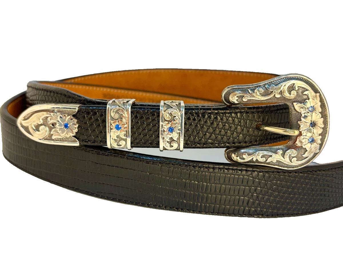 VOGT シルバー925バックル ベルトサイズ36 vogt シルバーバックル ベルト