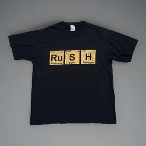 RUSH Periodic Elements Table Graphic T-Shirt Men’s XL Black - Picture 1 of 2