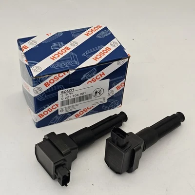 BOSCH x2 Ignition Coil For 1996-99 Mercedes-Benz 4.2L 5.0L E420 SL500 0221504001 - Imagem 1 de 4