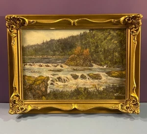 19th Century W.T. (William Thomas) Wood 8x10 Oil Painting Signed - Picture 1 of 5