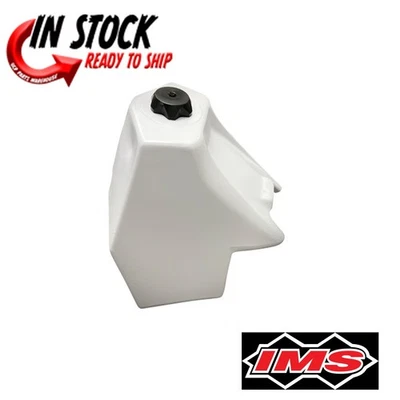 IMS LARGE CAPACITY FUEL GAS TANK 3.6 GALLON WHITE YAMAHA 1987-2026 TW200 - Image 1 of 3