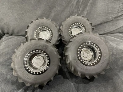 Rc4wd 2.6" Beadlock Delrin Wheels Rc4wd Rumble Tires Clod Buster Txt Juggernaut - Image 1 of 4