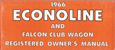 Ford Econoline 1966 manual del propietario registrado original canadiense como nuevo E100-E300 Foto 1 de 4