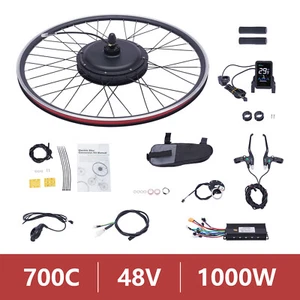 Kit de conversión de bicicleta eléctrica de 28 pulgadas E Bike Conversion Kit 48V rueda trasera motor dhl - Imagen 1 de 24