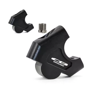 Black Offset Handlebar Mount Riser Clamps Fit For Honda CB650R CB650F 2019-2020 - Picture 1 of 7