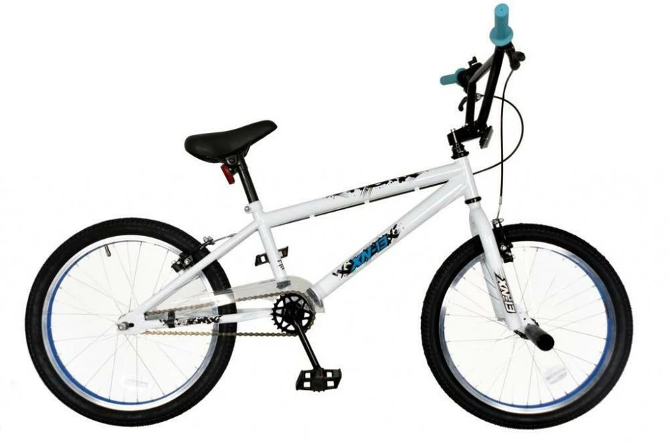 XN Kids Freestyle BMX Bike Boys Unisex 20" Wheel Junior Bicycle White XN-13-20 - Image 1 of 1