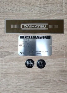 DAIHATSU F20 TOYO TAFT WILDCAT DECALS DASH CENTRAL  PANEL PLATE X4 PIECES - Picture 1 of 6