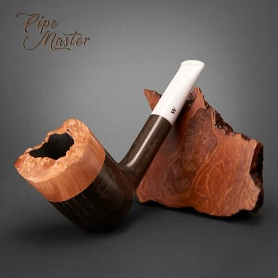 Mr. Brog HAND MADE WOODEN TOBACCO SMOKING PIPE 35 Wincent Briar - Olive + BOX