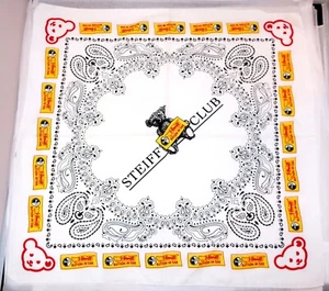 STEIFF CLUB SCARF Bandana Handkerchief Kerchief Cotton 22" Square Rare New Gift - Picture 1 of 1