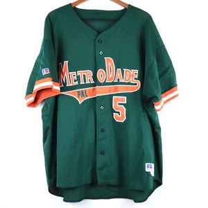 Vintage Russell Athletic Miami Dade College Baseball Jersey Metro Dade Men's 56 - Picture 1 of 7