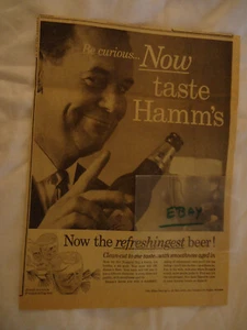Hamm's Beer Baltimore Orioles 1962 newsprint ad - Picture 1 of 1