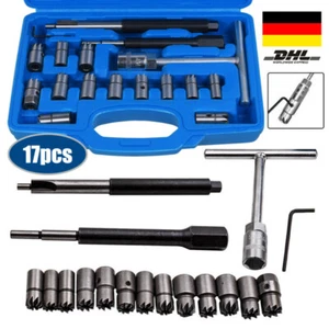 17pcs motor injector injectors cutter sealing seat cutter injectors tool de - Picture 1 of 12