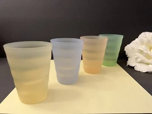 Tupperware Pastel Tumblers 11 oz 3218 Set of 4 Cups 14 - Picture 1 of 1