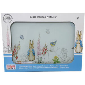 Peter Rabbit Worktop Protector Chopping Board Small Glass Classic Beatrix Potter
