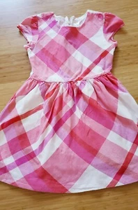 Gymboree Girls Dress Size 8 Pink and White with Good Condition - Picture 1 of 2