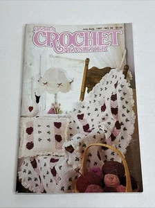 Annie's Crochet Newsletter July Aug 1987 Patterns Sweater Doily Toys - Picture 1 of 8