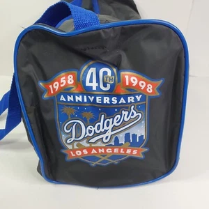 LA Dodgers 1998 Vintage Black Vinyl Duffle Bag MLB Baseball Giveaway - Bild 1 von 10