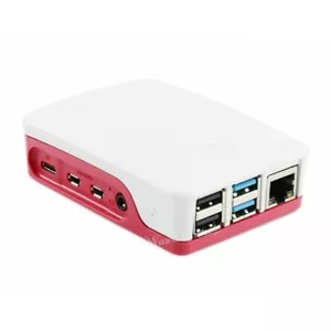 Red/White Official Raspberry Pi Case for Raspberry Pi 4 Model B - Picture 1 of 3