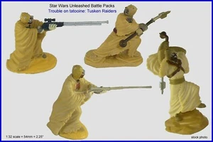 Figuras TUSKEN RAIDERS Star Wars paquetes de batalla desatados sin usar, en caja o sueltas - Imagen 1 de 5
