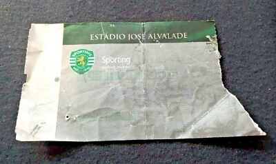 2002/03 Cristiano Ronaldo Sporting CP 8th Pro match ticket Gil Vicente (2 Sep) - Image 1 of 4