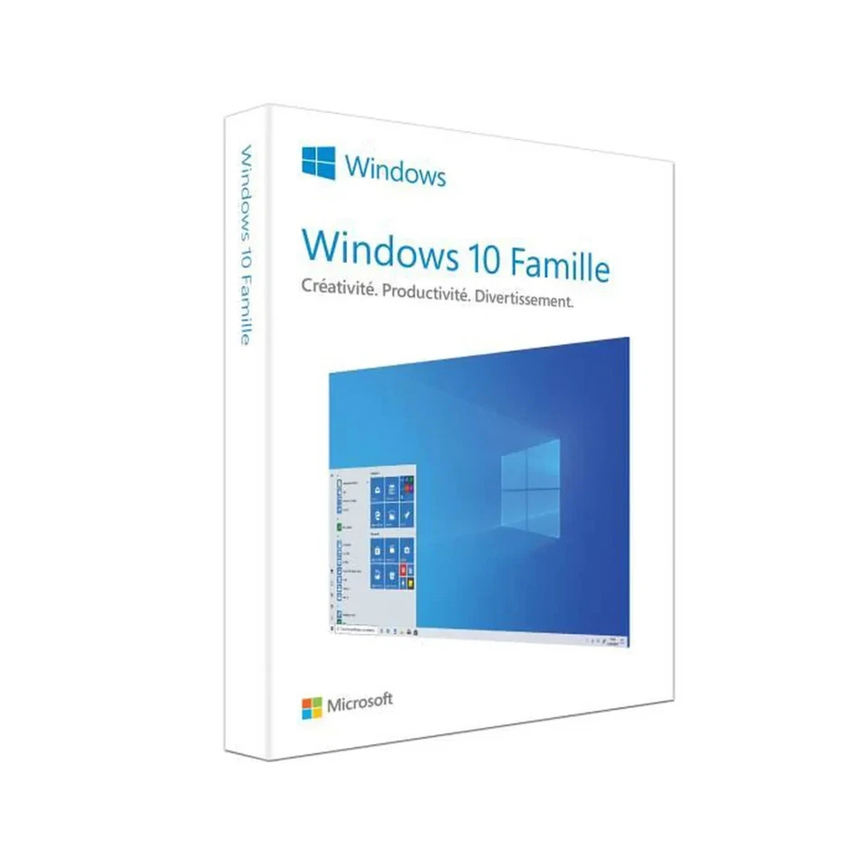 Microsoft Windows 10 Famille 32/64 bits - Version clé USB - Photo 1/1