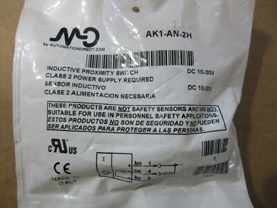 AutomationDirect AK1-AN-2H Inductive Proximity Switch 10-30VDC NEW!!! - Image 1 of 3