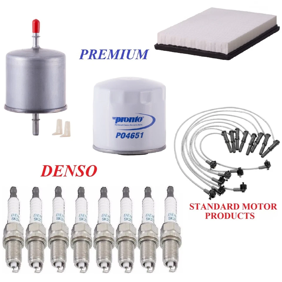 Tune Up Kit Air Oil Fuel Filters Plugs For FORD CROWN VICTORIA V8 4.6L 1996-1997 - Image 1 of 1