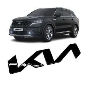 Fabricante de equipos originales KIA Sorento alto brillo negro logotipo emblema para Kia Sorento 20-23 - Imagen 1 de 8