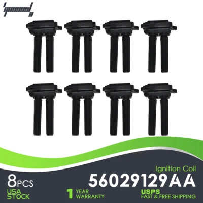 8X OEM Ignition Coil 56029129AA for Chrysler Jeep Dodge Durango RAM UF504 — 第 1/4 张图片