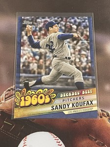 2020 Topps Series 2 Decades' Best Blue Parallel #DB-15 SANDY KOUFAX DODGERS