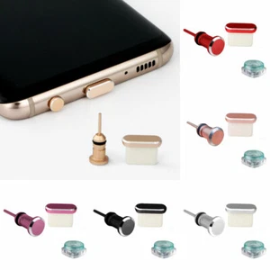 1Set Anti Dust Plug Set 3.5mm USB Type-C Port Earphones Jack Plug - Picture 1 of 16
