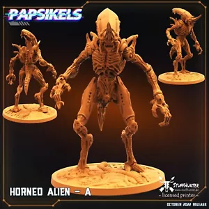 Horned Alien A - Papsikels - Predator vs Alien Xenos Sci-Fi - Picture 1 of 2