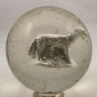 Handmade Sulphide Marble, Dog, 1 7/16 inches, 1860-1920 East Germany, S785