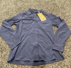 exofficio nwt camina trek’r button-down longsleeve shirt size medium - Picture 1 of 4