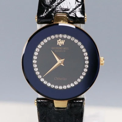 Reloj para mujer Raymond Weil Othello 127-2 vintage de cuarzo 18 quilates con diamantes GP Foto 1 de 4