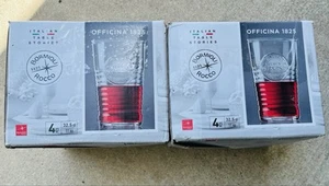 Bormioli Rocco Officina1825 Water Glasses Clear Drinking Tumblers, Set of 8 - Picture 1 of 3