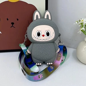L,abubu Cute Cartoon Coin Purse Silicone Mini Crossbody Bag | Ships from Florida - Picture 1 of 12
