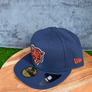 New Era 59FIFTY Chicago Bears NFL Baseball Cap Mütze Navy Orange Herren 7 1/8 Neu - Bild 1 von 9