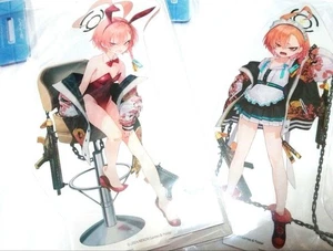 Blue Archive Nell Maid & Bunny Girl Acrylic Stands Set unopened - Picture 1 of 1